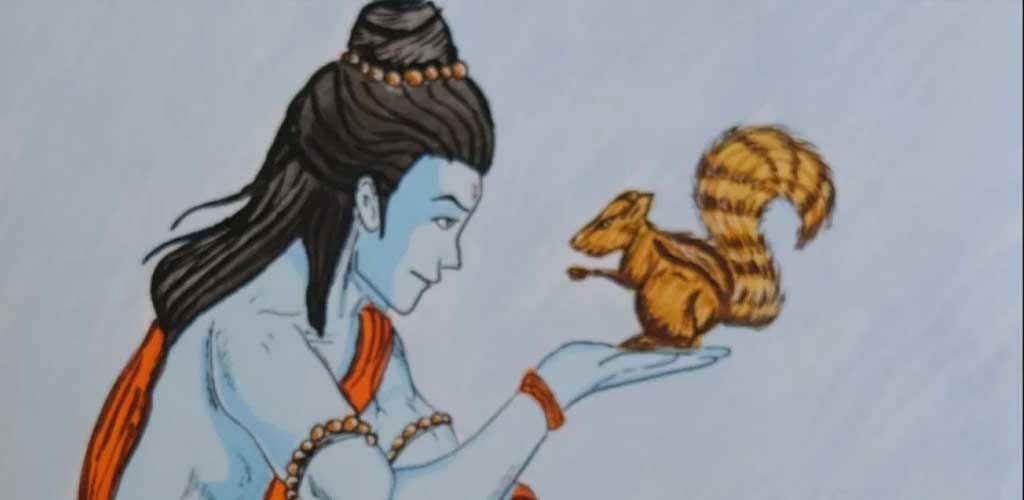कैसे एक गिलहरी ने भगवान राम को पुल बनाने में मदद की